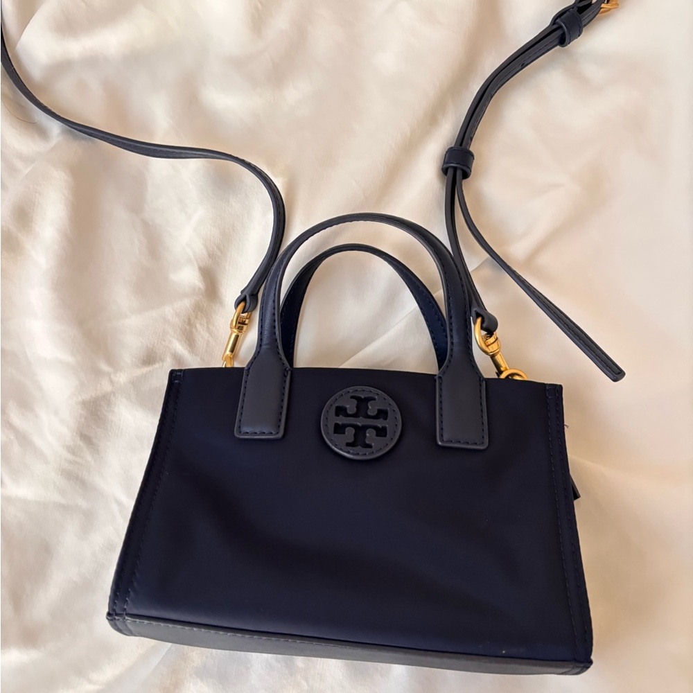 Tory Burch Ella Nylon Mini Tote Crossbody Bag